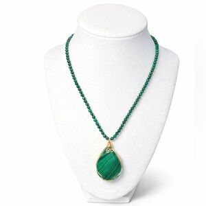 Malachite Necklace with Pendant